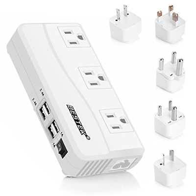 BESTEK International Power Adapter, 220V to 110V Step Down Travel Voltage with