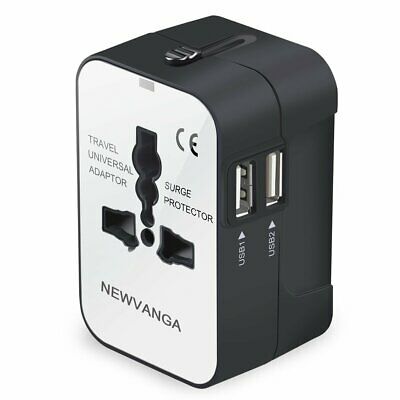 Travel Adapter Worldwide All in One Universal Travel Adapter Wall Charger AC ...
