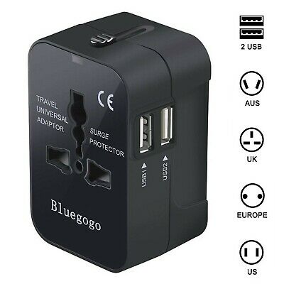 Bluegogo Travel Adapter,Universal All in One Worldwide Travel Adapter Wall Ch...