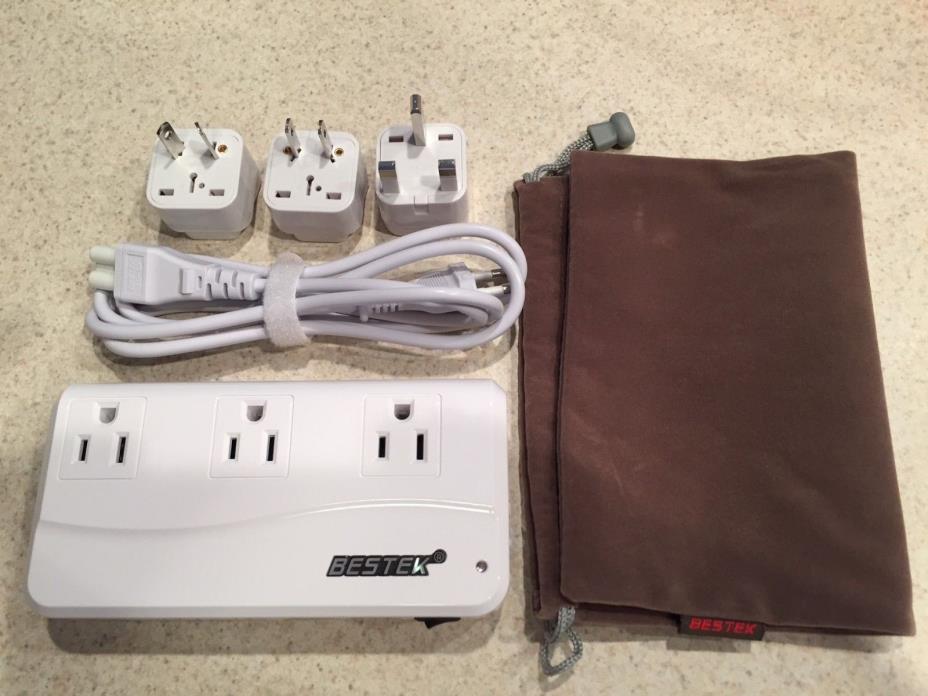 BESTEK Universal Travel Adapter 220V to 110V Voltage Converter with 6A 4-Port