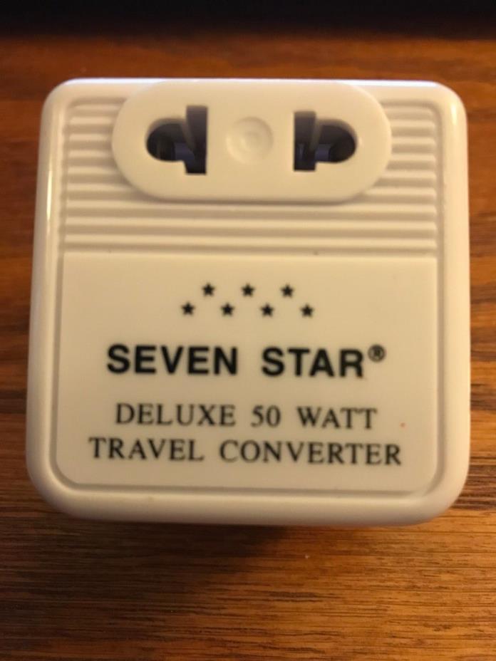 Seven Star 50 Watts STEP UP Reverse Travel Voltage Converter 110V to 220V