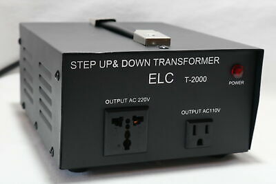 ELC T-2000 2000-Watt Voltage Converter Transformer - Step Up/Down - 110V/220V -