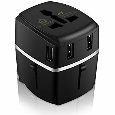 W Universal World Travel Voltage Converter Adapter V V W Usb Ports Gift New