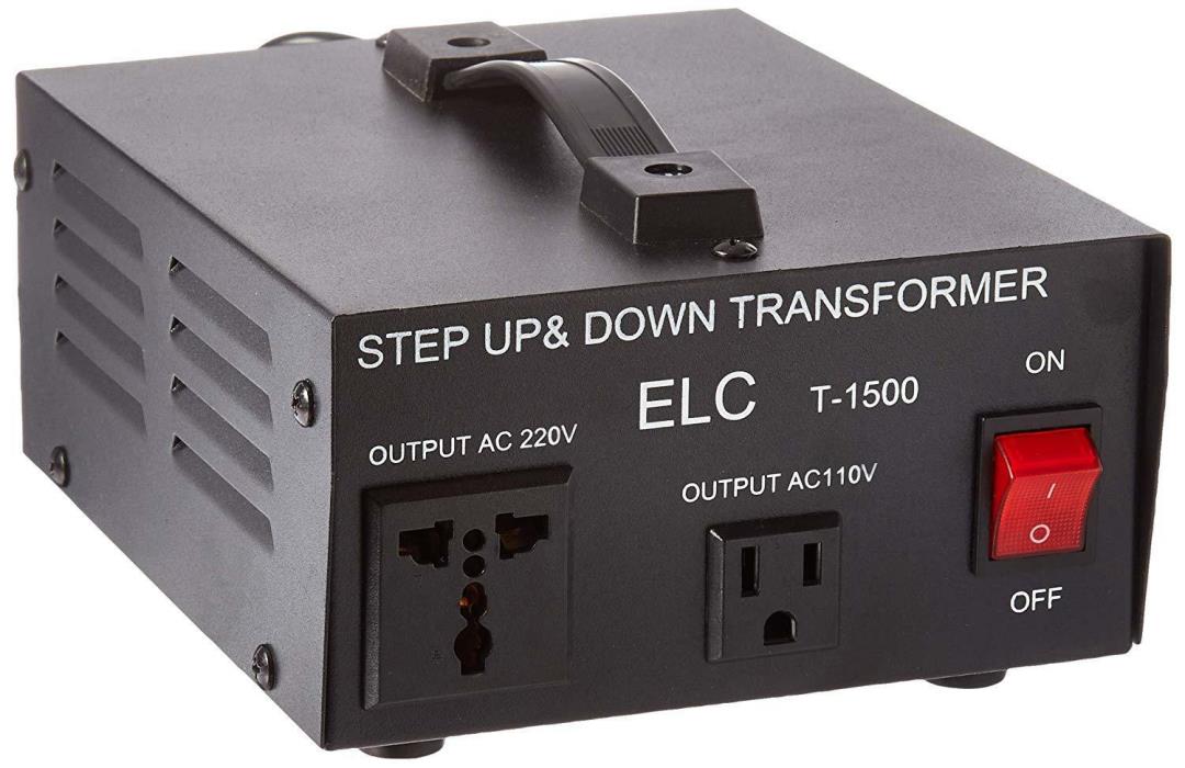 ELC T-1500 1500 Watt Voltage Converter Transformer Step Up Down (110V/220V)