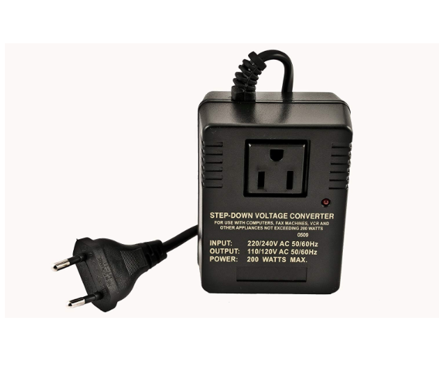VCT VM 200 Deluxe Step Down Voltage Converter for Travel to 220V / 240V