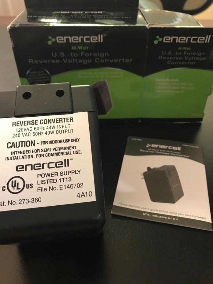 Enercell 40-Watt US-TO-Foreign Reverse-Voltage Converter # 273-360