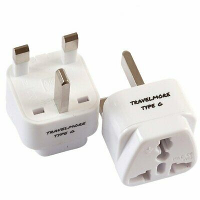 2 Pack UK Travel Adapter for Type G Plug - Works with Electrical Outlets in U...