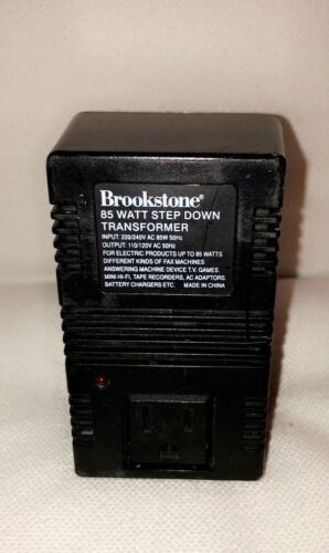 Brookstone 85 watt Step Down Transformer