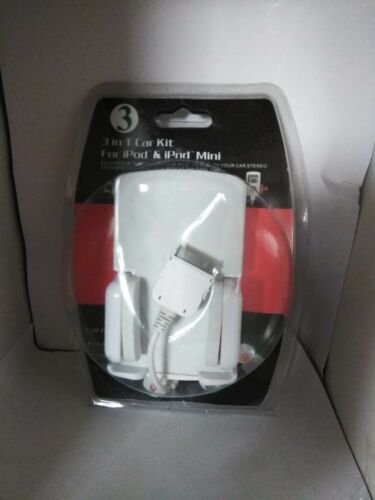 3 In 1 Car Kit For iPod & iPod  Mini with Stereo FM Transmitter, charger, holder