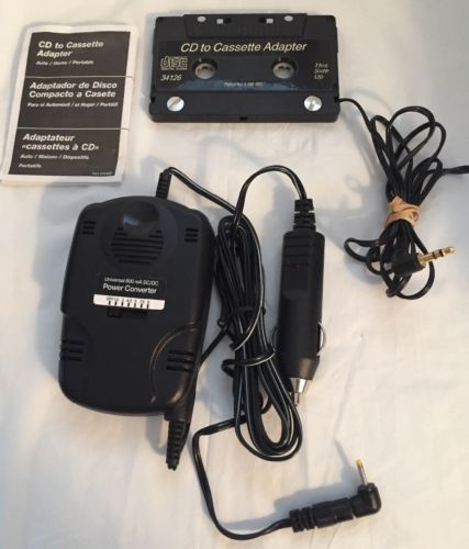 Car Cassette Connecting Kit -Cassette Adapter, Power Adapters for CD Player
