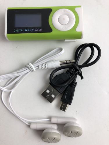 Mp3 no brand with ear buds usb charger
