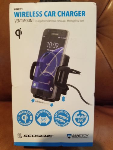 Scosche VQM-ST1 VentMount Qi phone mount and wireless charger