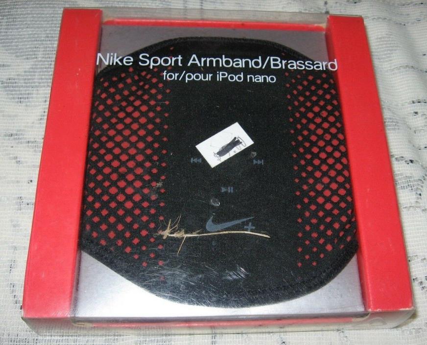 Nike Sport Armband For All IPod Nano Models, Black With Red, New In Package