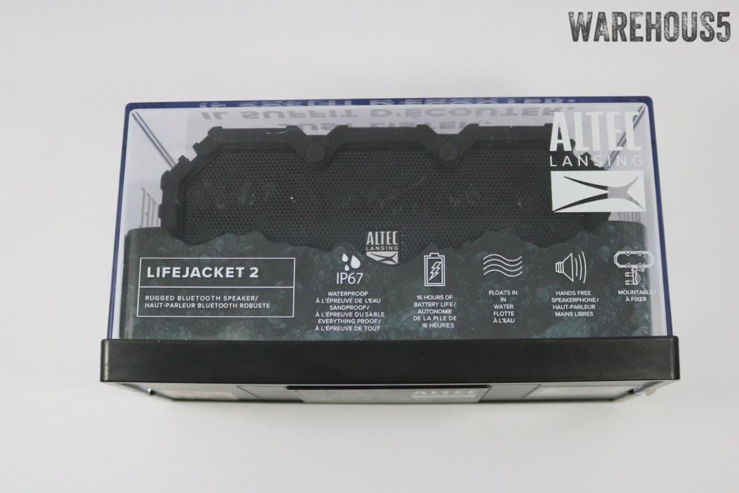 Altec Lansing IMW577 Life Jacket 2 Bluetooth Waterproof Speaker -