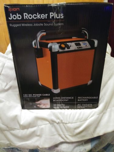 Ion Audio Job Rocker Plus Portable Heavy-duty Jobsite 50w Speaker System Orange