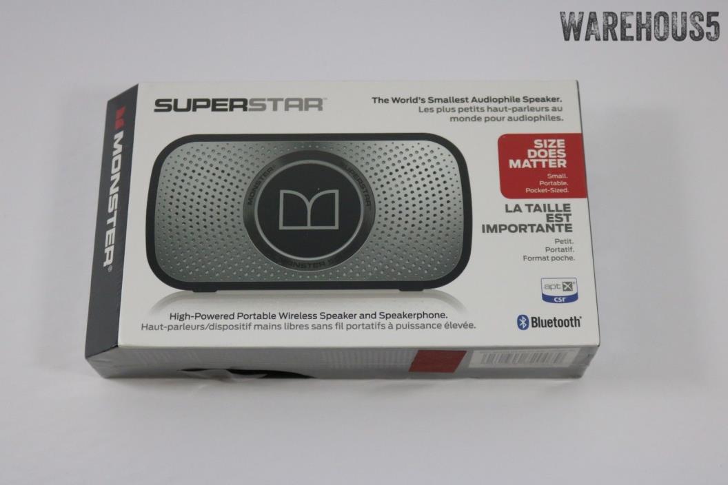 Monster Power Superstar High Definition Bluetooth Speaker Black/grey