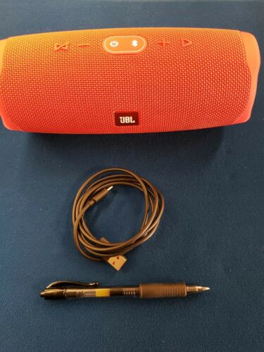 JBL Charge 4 Portable Waterproof Bluetooth Speaker (Red) - Tested & Working!
