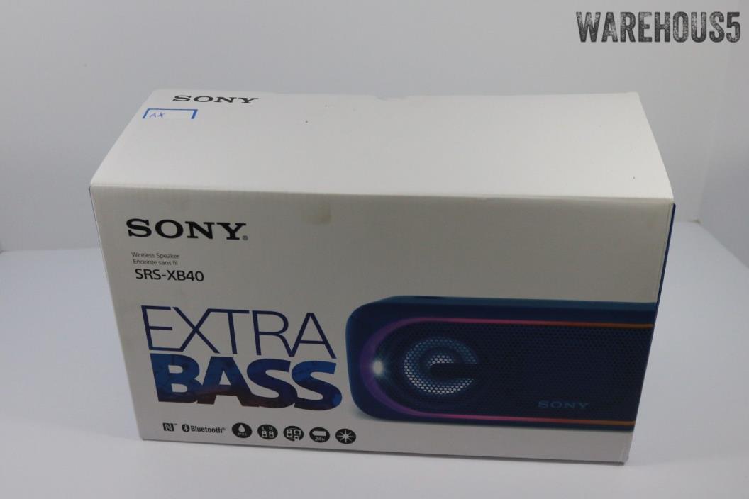 Sony SRS-XB40/BLUE Portable Speaker System