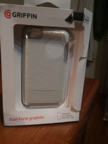 Griffin Elan Form case Graphite Hard Cover Micro Stand Apple iPod Touch 4th Gen