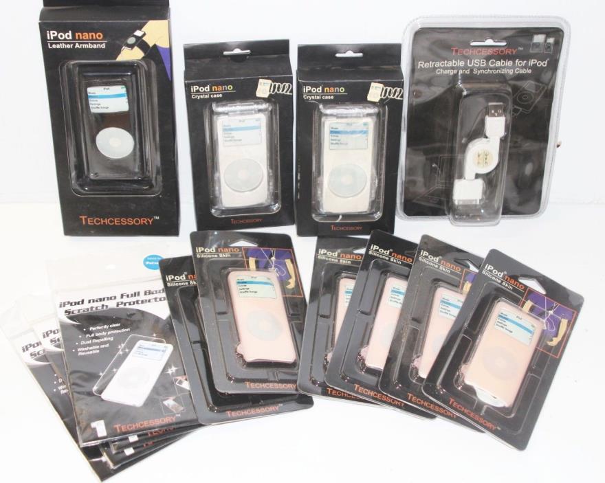 Lot of New Retail Packed Case, Skin, Charger, Protector -Apple Ipod Nano 1st Gen