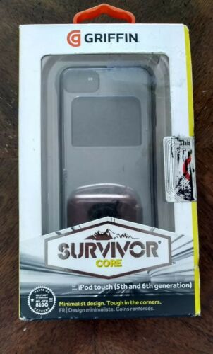 Griffin Black Survivor Core Clear Protective Case for iPod Touch 5th and 6th Gen