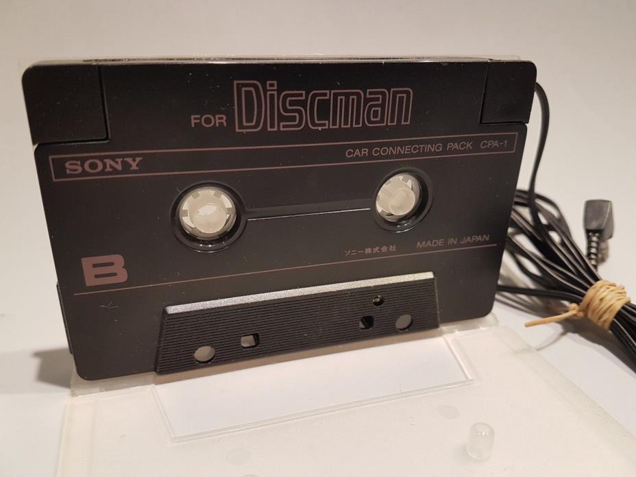 GENUINE Sony Car Connecting Pack CPA-6 Cassette Tape for Discman with case