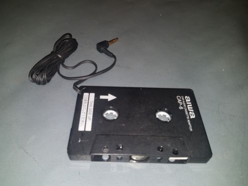 Aiwa Car Audio Cassette Adaptor model CAP-6 VG used tested mp3 ipod to cassette