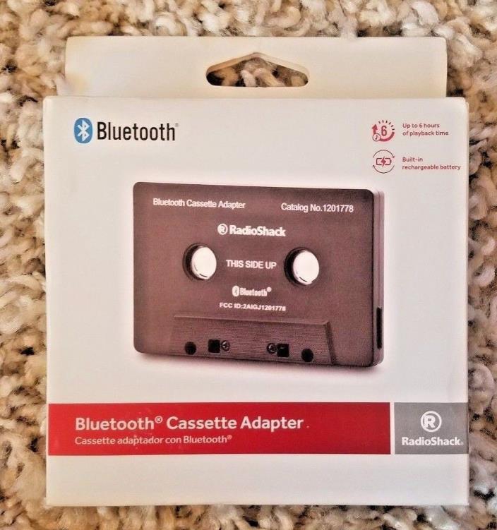 NEW Radioshack 1201778 Bluetooth Cassette Adapter, Tested and Fully Functional!