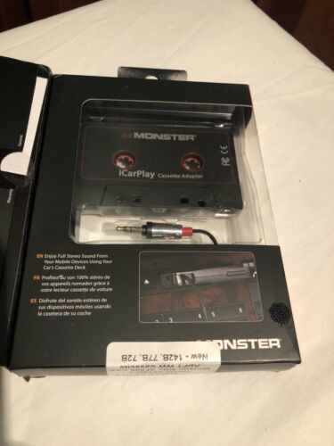 Monster iCarPlay 800 Cassette Tape Adapter for Car for iPod, iPhone, Android