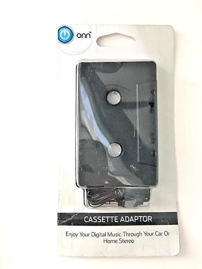 Audio Car Cassette Tape Adapter 3.5 MM Onn