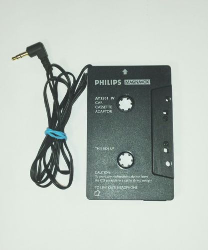 Philips AY3501 IV Car Cassette Tape 3.5mm AUX Audio Adaptor MP3/4 CD iPod iPhone