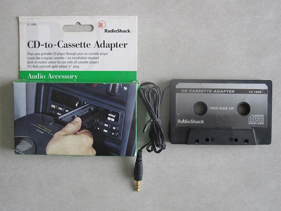 Radio Shack 12-1999 CD to Cassette Adapter w/original box