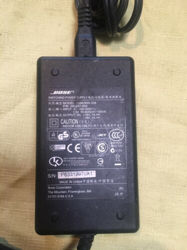 Original Bose Sounddock I Power Adapter Supply PSM36W-208 Series 1 Charger