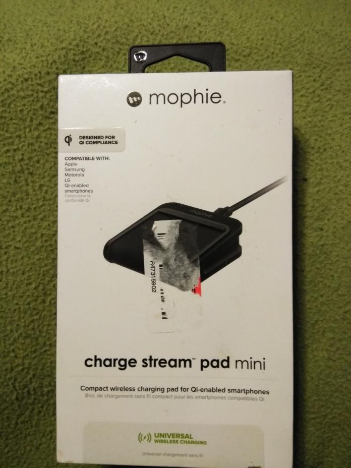 mophie Charge Stream Mini Pad, 5W Qi Certified Wireless Universal Charging Pad