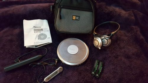 Panasonic SL-CT710 Slim CD/MP3 Player #Controller,Battery pack,rechbl. Batt&case
