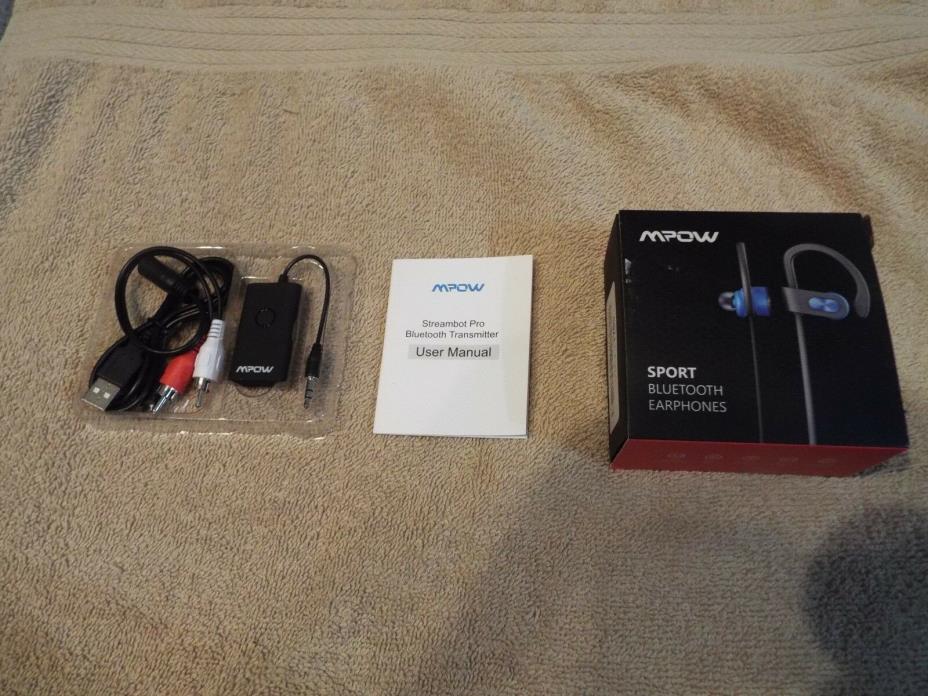 Bluetooth Transmitter and Bluetooth Headset Bundle