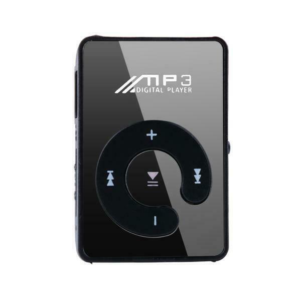 Fashion Clip Sport USB Micro SD TF Mirror C Button MP3 Music Media CLSV
