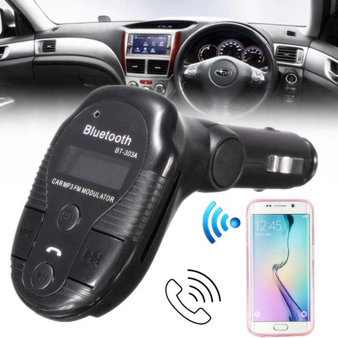 Bluetooth Car FM Transmitter Modulator Wireless Radio USB Charger MP3 Player