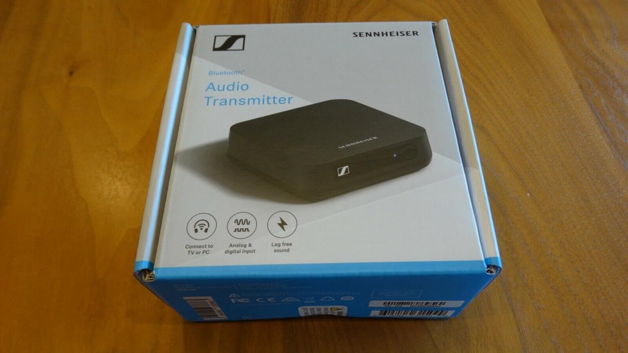 Sennheiser BT T100 Bluetooth Audio Transmitter | Wireless Headphones to TV or AV