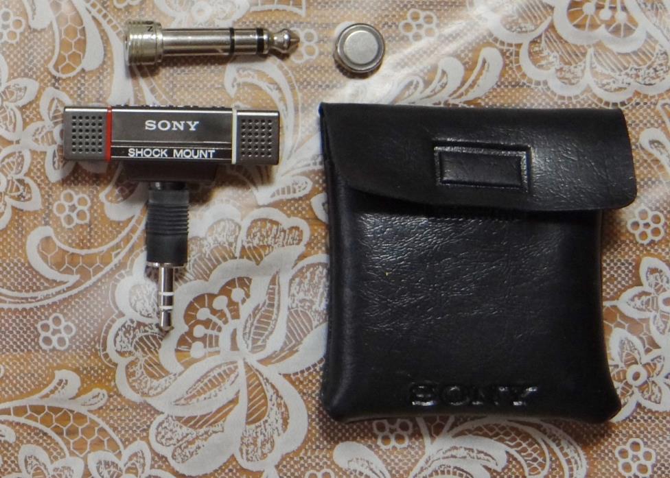 Sony Stereo Microphone ECM-101SM, shock mounted, clean and tested, extras...