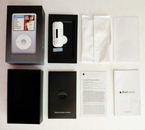 Apple iPod Classic Empty Black Box for 6th Gen 80G + Packaging + Guide + Decals