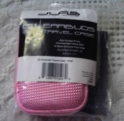 JLab Pink Earbud Travel Case, New In Pakaging