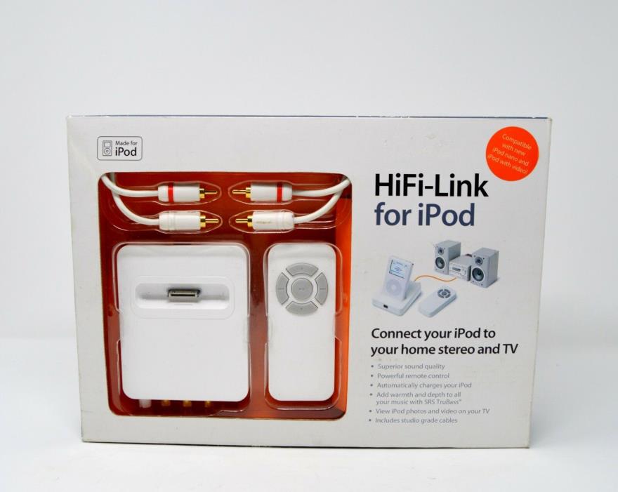 XITEL - HiFi Link - Dock for iPod w/Box NEW~ with studio grade cables