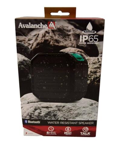 Avalanche Water Resistant Bluetooth Ip65 Outdoor Cube Speaker Black Not Appli...