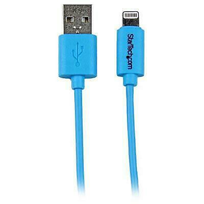 Startech.com USBLT1MBL 1m Blue Lightning USB Cable