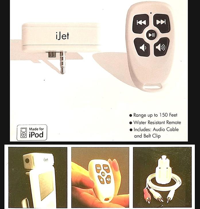 Wireless RF Remote Control for iPod Music ABT Plug and Play