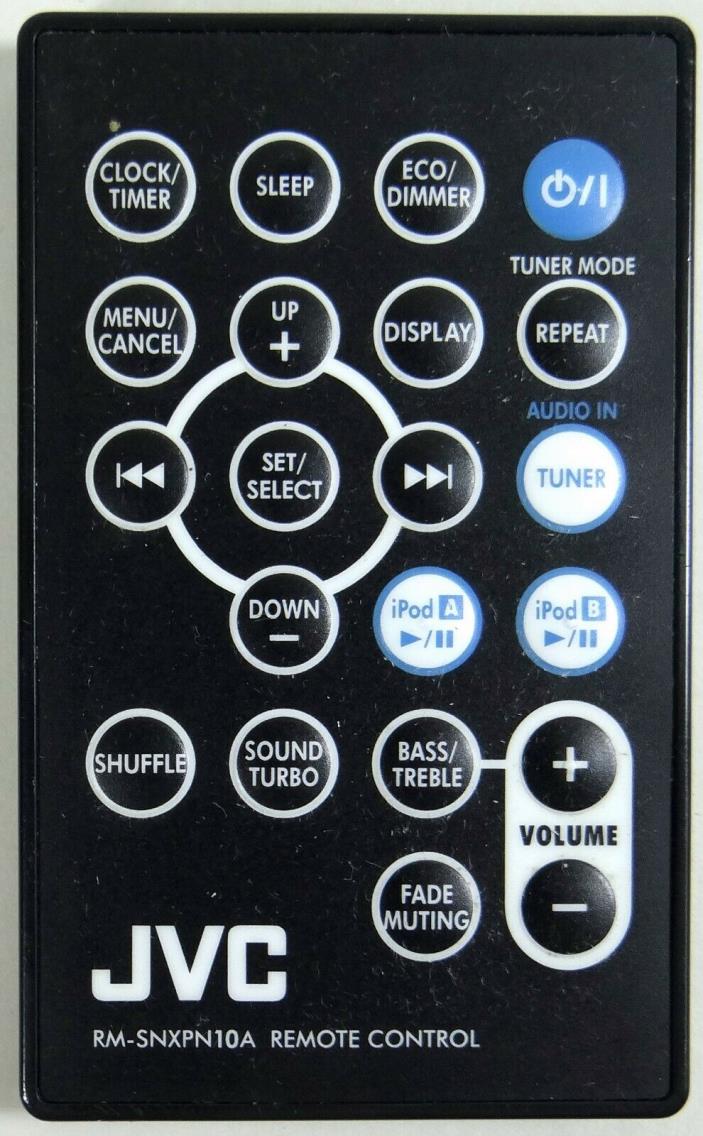 JVC Remote Control RM-SNXPN10A For iPod Docking Station Audio BI643PN1005BXO