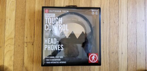 Outdoor Tech Privates Touch Control Wireless Headphones  Black OT1400 Unopened