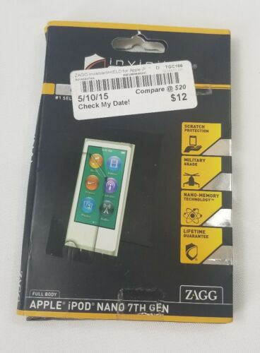 Zagg Invisible Shield Full Body for iPod Nano 7th Gen Scratch Protection -NEW