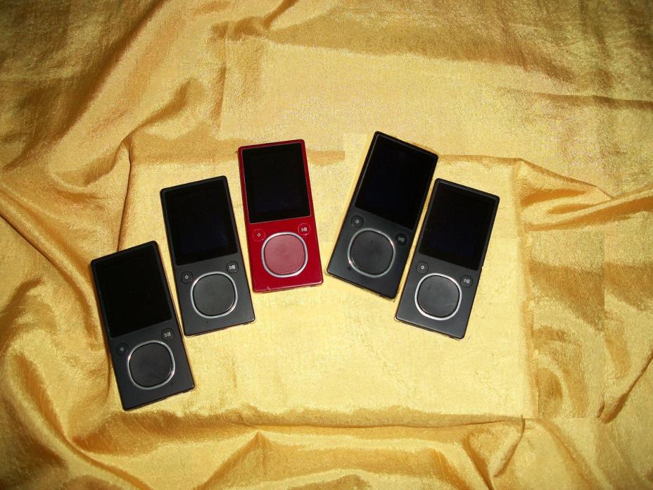 Microsoft Zune 4GB MP3 Media Player Lot of (5) - AS IS
